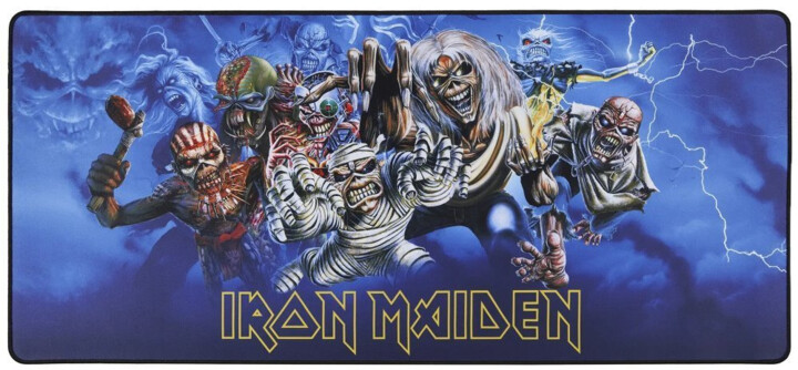 SUBSONIC Iron Maiden Gaming Mouse Pad XXL, modrá_1811302673