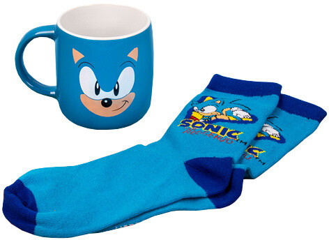 Dárkový set Fizz Creation - Sonic, ponožky a hrnek, 460ml_409751656