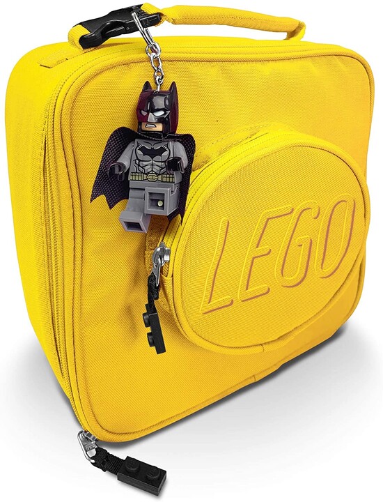 Klíčenka LEGO DC Super Heroes - Grey Batman, svítící figurka