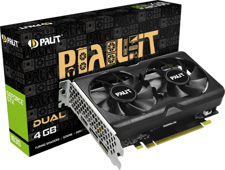 PALiT GeForce GTX 1630 DUAL, 4GB GDDR6_368542770
