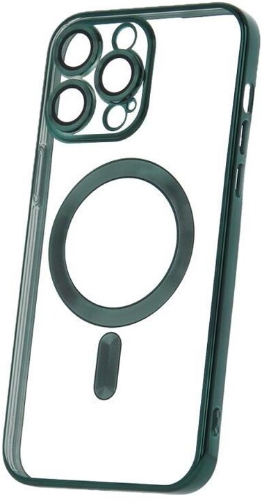 C.P.A. silikonové TPU pouzdro Mag Color Chrome pro iPhone 14 Pro, zelená_61229184