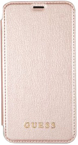 Guess Iridescent Book Pouzdro Rose Gold pro iPhone X_910451893