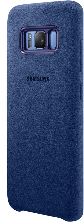 Samsung S8 Zadní kryt - kůže Alcantara, modrá_11860789