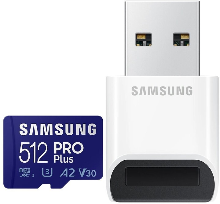 Samsung Micro SDXC 512GB PRO Plus UHS-I U3 (Class 10) + USB adaptér_1647083866