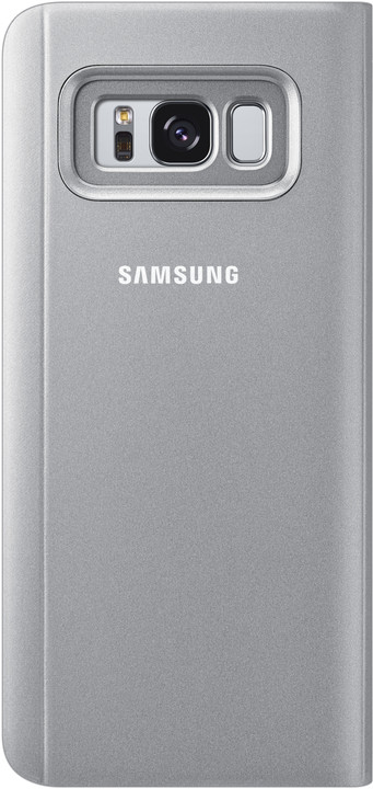 Samsung S8 Flipové pouzdro Clear View se stojánkem, stříbrná_806158106