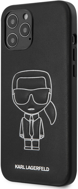Karl Lagerfeld ochranný kryt Embossed pro iPhone 12 Pro Max, černá_1402460489