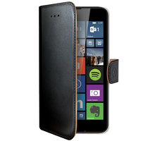 CELLY Wally pouzdro pro Microsoft Lumia 640, PU kůže, černá_1917552705