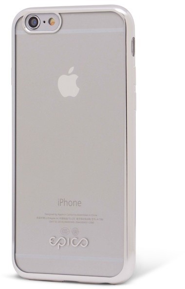 EPICO pružný plastový kryt pro iPhone 6/6S BRIGHT - stříbrná_724032591