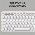 Logitech Pebble Keyboard 2 K380s, bílá_616622133