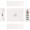 Pelitt nabíjecí stanice P-6Q, 4x USB, QQCP, USB-C, bílá_1197616731