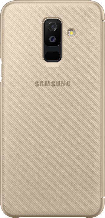 Samsung A6+ flipové pouzdro, zlatá_356047629