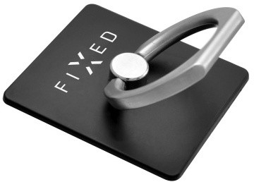 FIXED Ring prstýnek se stojánkem a držákem pro mobilní telefony, černý_2016664037