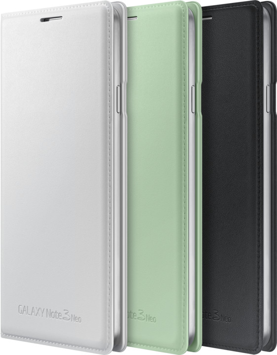 Samsung flipové pouzdro s kapsou EF-WN750BBE pro Galaxy Note 3 Neo černá_1123914428