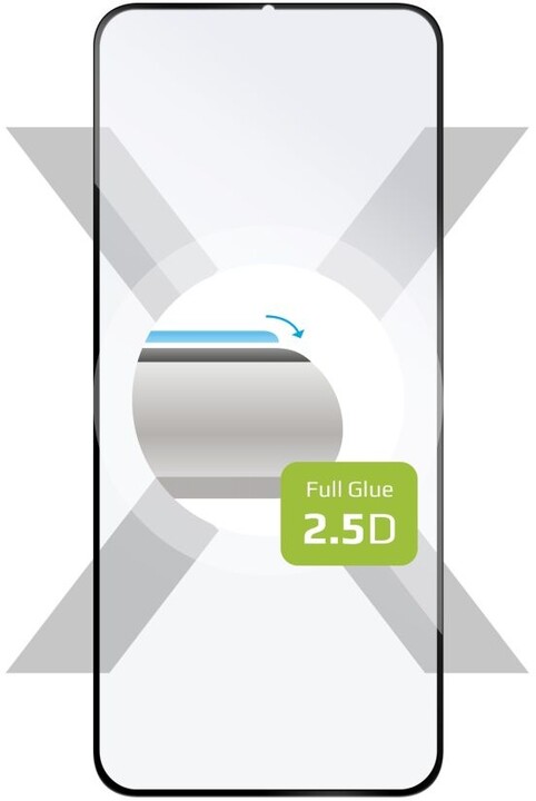 FIXED ochranné sklo Full-Cover pro Honor X6a, lepení přes celý displej, černá_2068376835