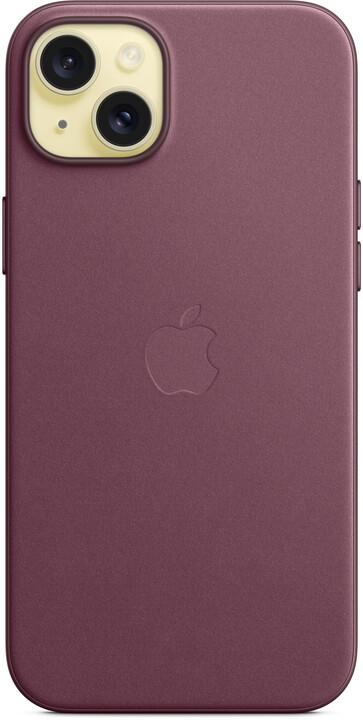 Apple kryt z tkaniny FineWoven s MagSafe na iPhone 15 Plus, morušově rudá_1405138312