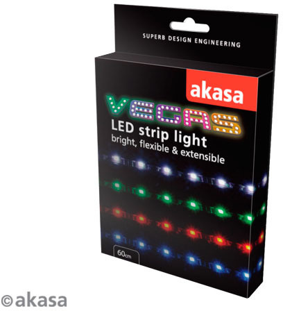 Akasa Vegas M - AK-LD05-50RD, LED pásek, 50 cm, červená_55229142