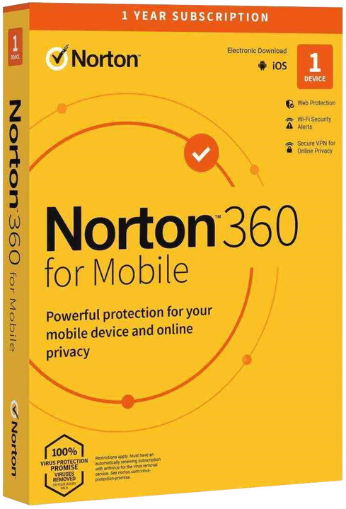 Norton 360 Mobile - 1 uživatel, 1 zařízení, 1 rok_823779078