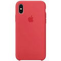Apple silikonový kryt na iPhone X, malinově červená