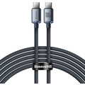 Baseus nabíjecí / datový kabel Crystal Shine Series USB-C - USB-C, 100W, 2m, černá_285978102