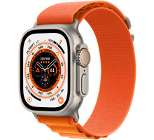 Apple Watch Ultra, 49mm, Cellular, Titanium, Orange Alpine Loop - Large_1492298308