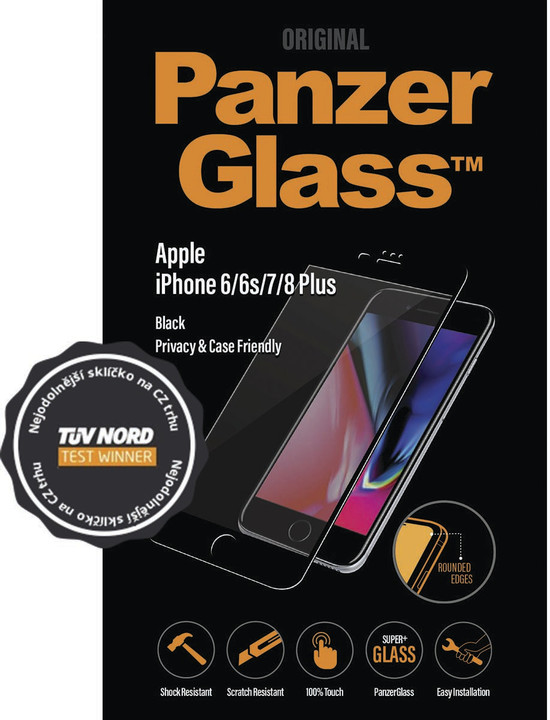 PanzerGlass Edge-to-Edge pro Apple iPhone 6/6s/7 Plus, černé_699468571