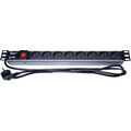 PremiumCord PDU 19" 1U, 8x230V, 2m kabel, vypínač_1491090251