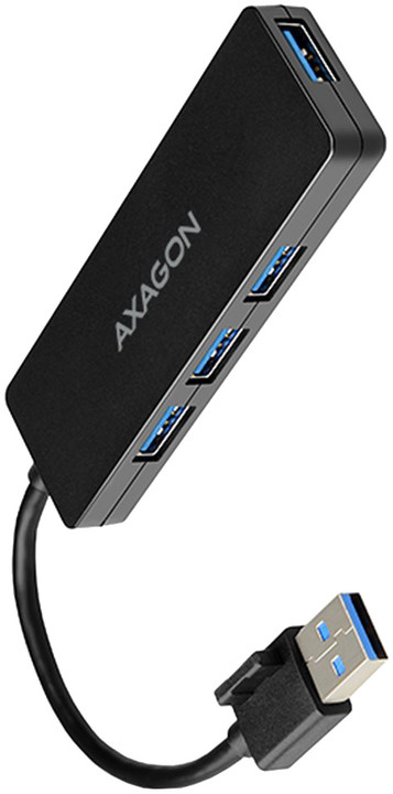 AXAGON HUE-G1A, 4x USB 3.2 Gen 1 SLIM hub, kabel Type-A 14cm napevno_566553586