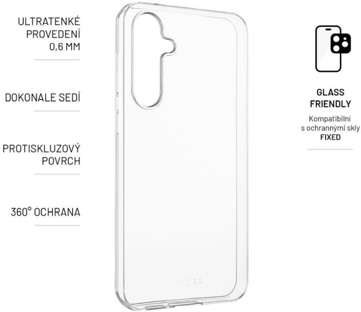 FIXED TPU gelové pouzdro Skin pro Samsung Galaxy S23 FE, 0,6 mm, čirá_75573141