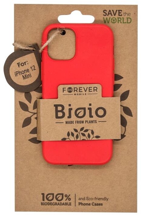 FOREVER zadní kryt Bioio pro iPhone 12 mini (5.4&quot;), červená_2093764218