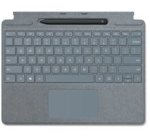 Microsoft klávesnice s perem pro Surface Pro X, ENG, platinová