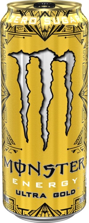 Monster Ultra Gold Zero, energetický, ananas, 473ml