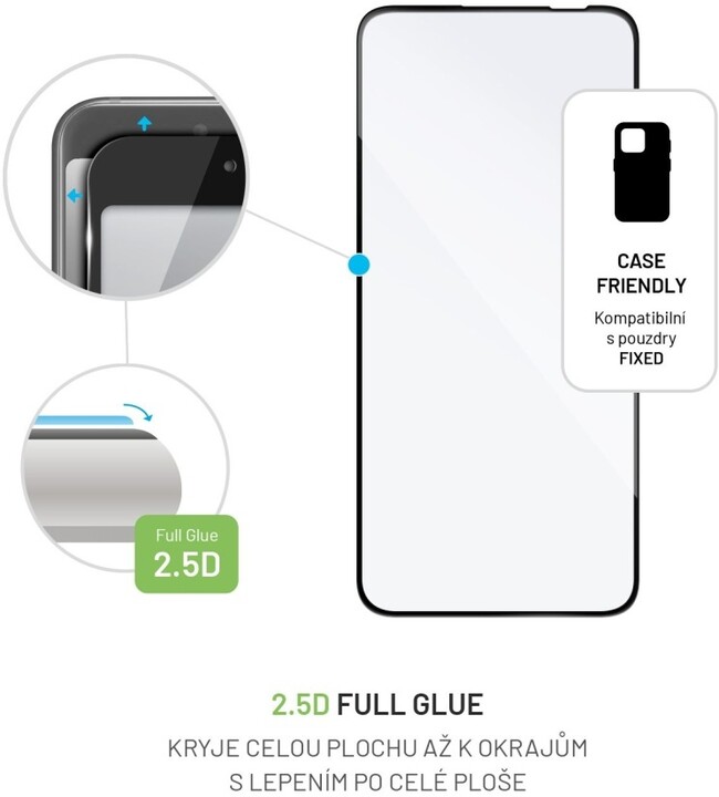 FIXED ochranné sklo Full-Cover pro Samsung Galaxy A54 5G, lepení přes celý displej, černá_2093685973