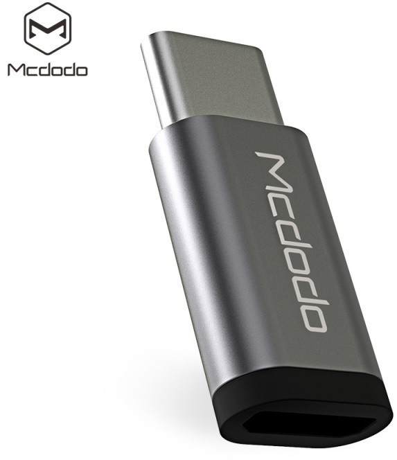 Mcdodo redukce z microUSB na USB-C (11x25x5 mm), stříbrná_1559981455
