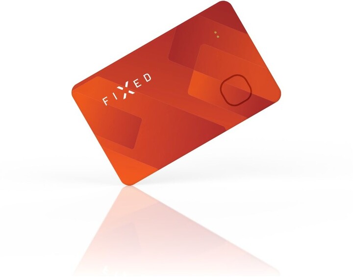 FIXED Smart tracker Tag Card s podporou Find My, bezdrátové nabíjení, červená_834303757