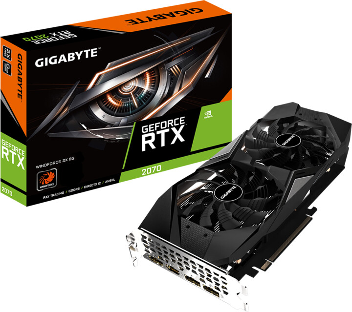 GIGABYTE GeForce RTX 2070 WINDFORCE 2X 8G (ver. 1.0), 8GB GDDR6_409518562