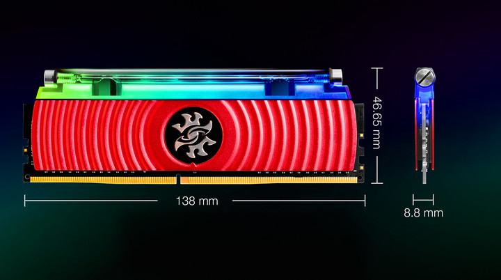 ADATA XPG SPECTRIX D80 16GB (2x8GB) DDR4 3200, červená_822139528