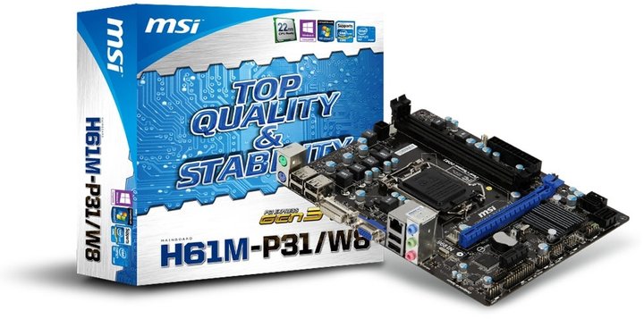 MSI H61M-P31/W8 - Intel H61_2025015857