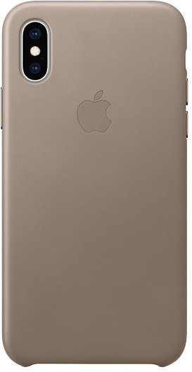 Apple kožený kryt na iPhone XS, kouřová_172544597