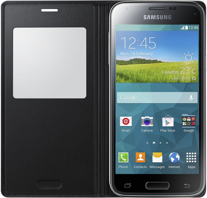 Samsung flipové pouzdro S-view EF-CG800B pro Galaxy S5 mini (SM-G800), černá_373273513