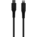 FIXED nabíjecí a datový kabel Liquid silicone USB-C - Lightning, MFi, PD, 1.2m, černá_1878489626