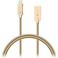 CONNECT IT Wirez Steel Knight Lightning - USB, metallic gold, 2,1A, 1 m_361293889