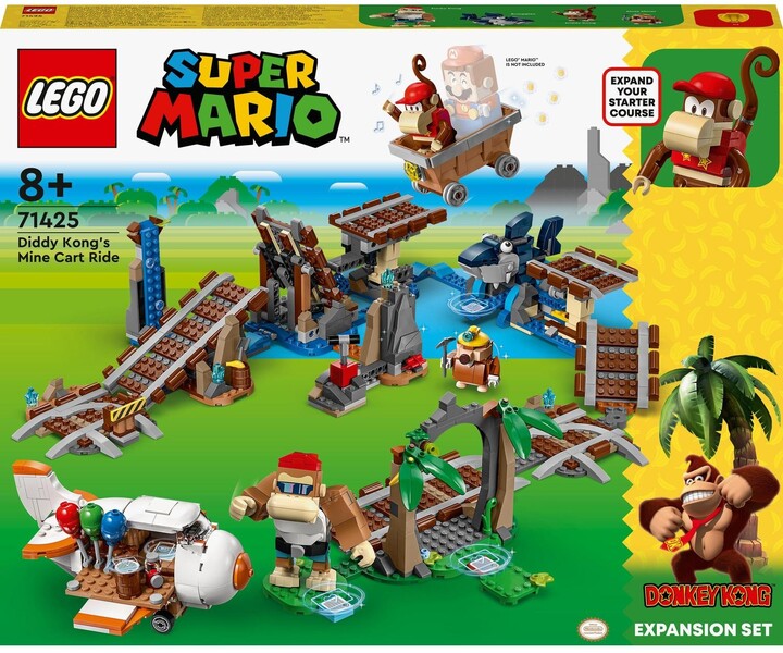 LEGO® Super Mario™ 71425 Diddy Kongova jízda v důlním vozíku – rozšiřující set_184515201