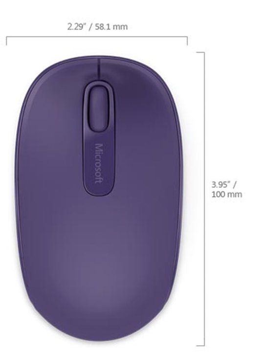Microsoft Mobile Mouse 1850, fialová_1608968665