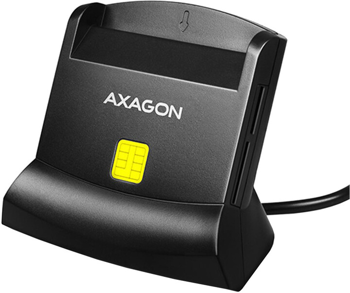 AXAGON CRE-SM2, USB externí čtečka 4-slot Smart card/ID card (eObčanka) + SD/microSD/SIM_1586475077