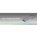 Acer dokovací stanice USB-C 12v1, 2 x USB3.2, 2 x USB2.0, SD/TF, 2 x HDMI, DP, RJ45, jack, PD 60W_792992612