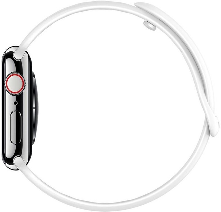 Spigen silikonový řemínek pro Apple Watch 44/42 mm, bílá_1585452963