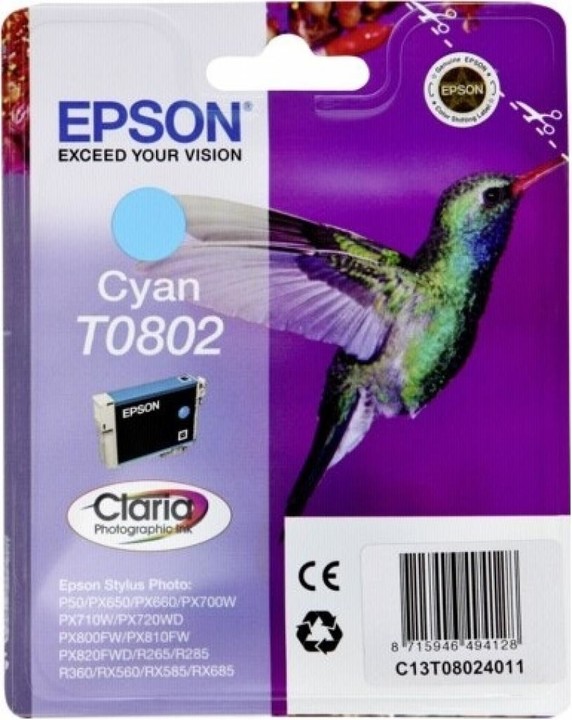 Epson C13T080240, azurová
