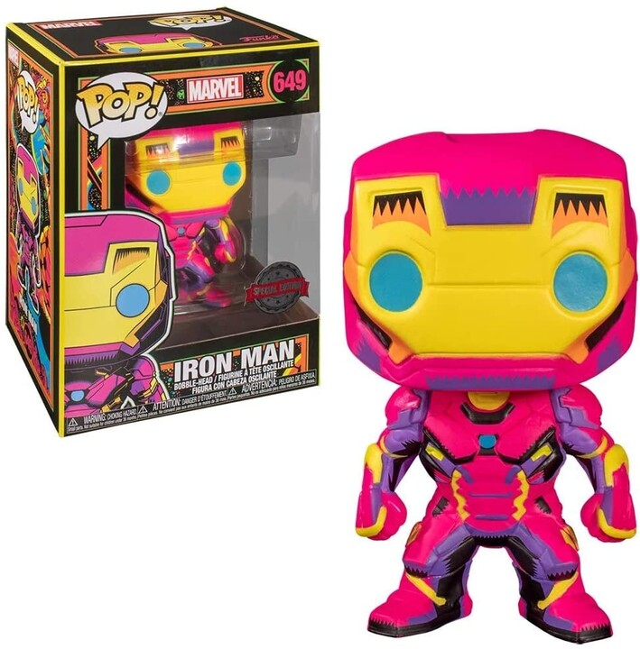 Figurka Funko POP! Marvel - Black Light Iron Man