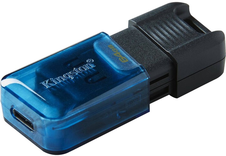 Kingston DataTraveler 80 M - 64GB, modrá_1292682836