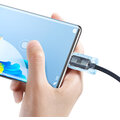 Baseus nabíjecí / datový kabel Crystal Shine Series USB-A - USB-C, 100W, 1.2m, černá_1809645296
